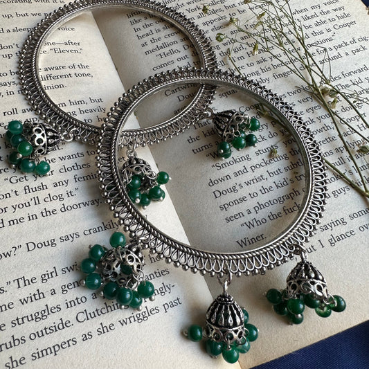 Jhumka bangle pair