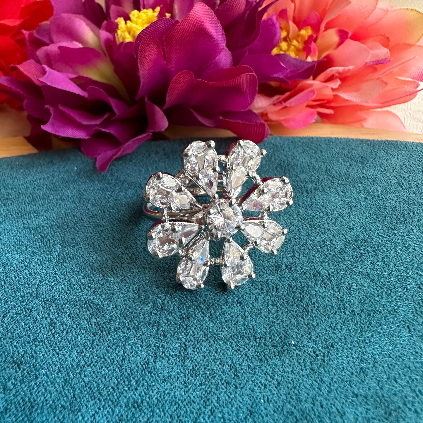 Flower Cocktail Ring