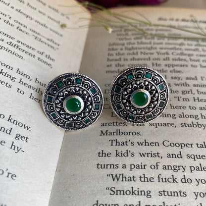 Harjot Oxidised studs