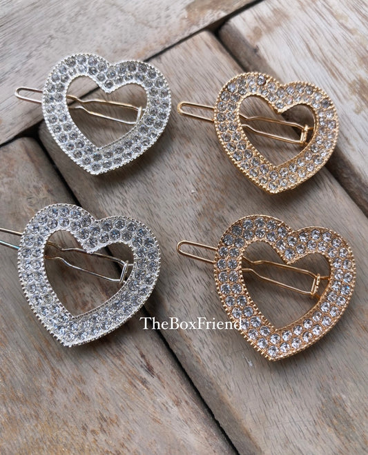 Swarovski Heart pins