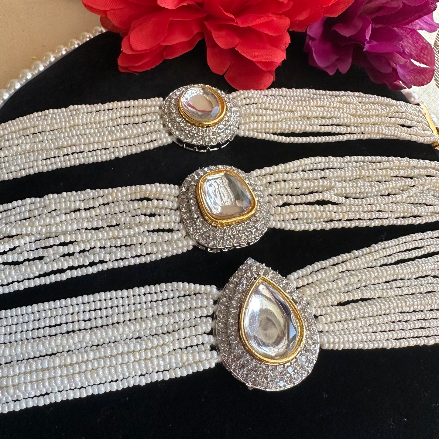 Pearl choker sets