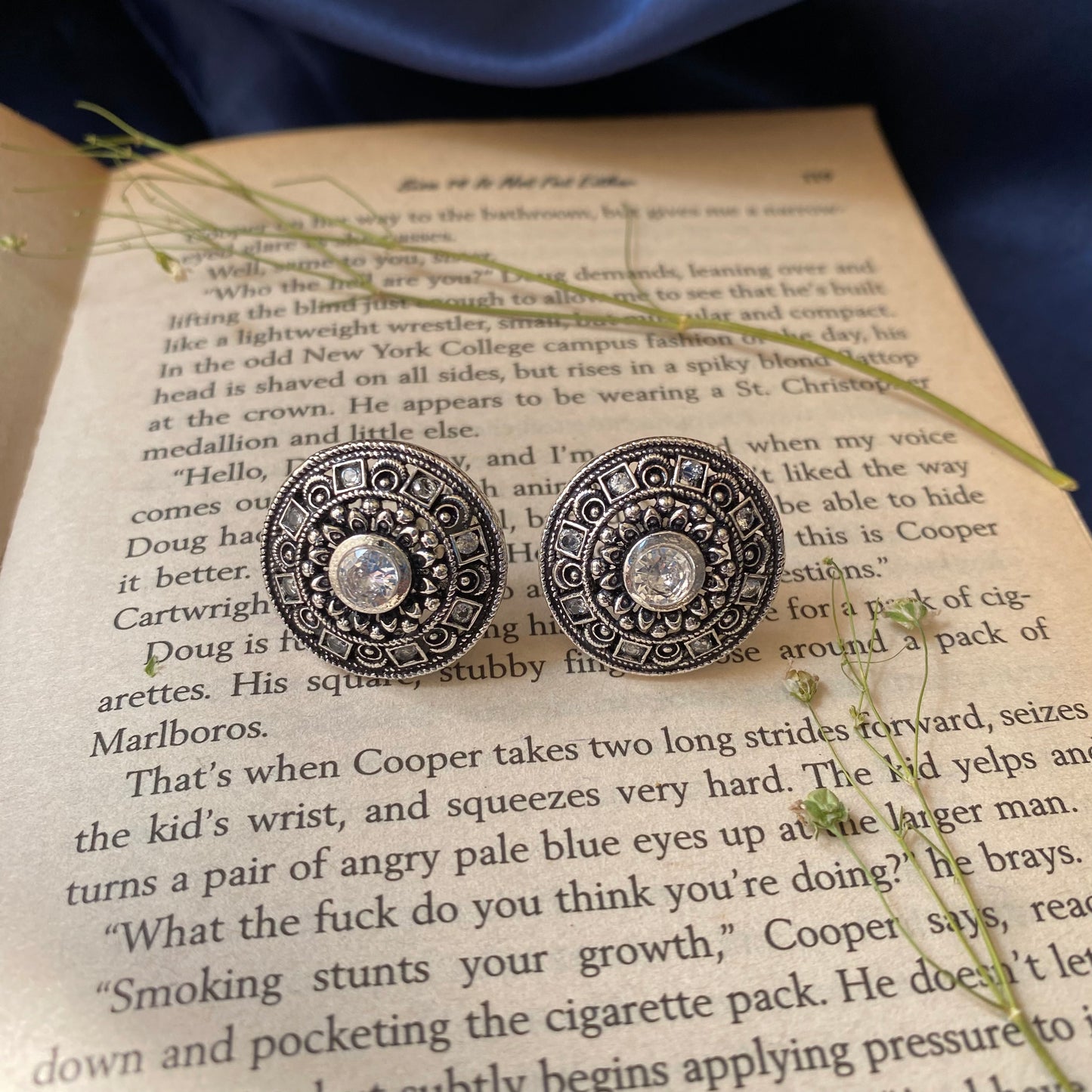 Harjot Oxidised studs