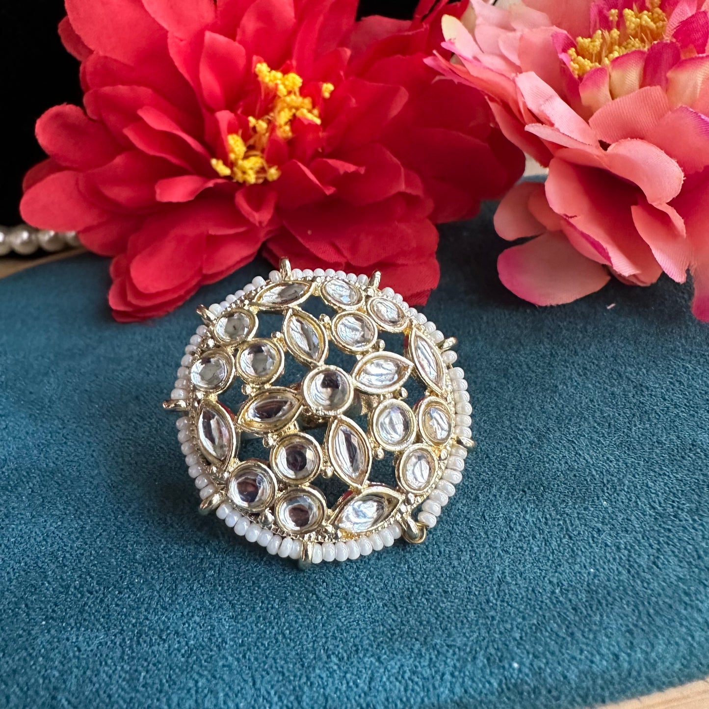 Kundan Circle Ring