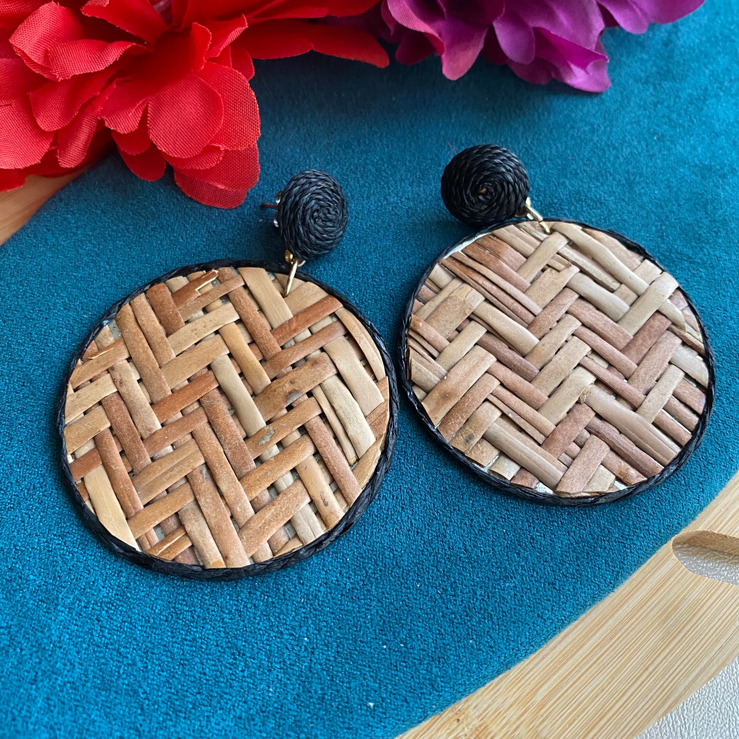 Wooden finish Earrings