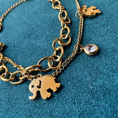 Premium Elephant Charm Bracelet