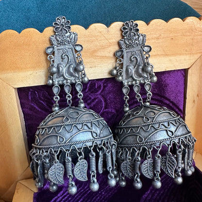 Kalki oxidized jhumkas