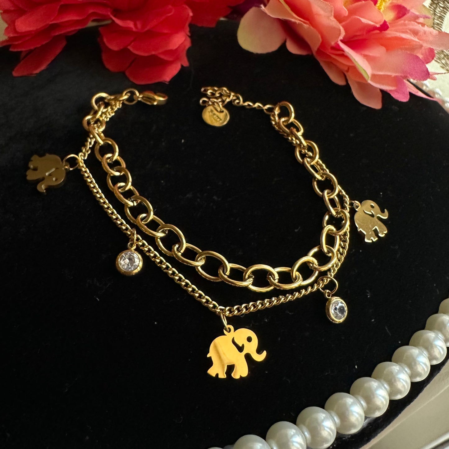 Premium Elephant Charm Bracelet