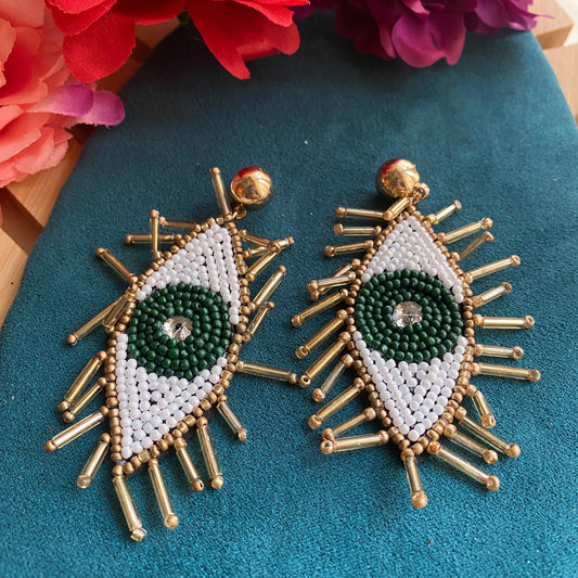 Eye Beaded earrings