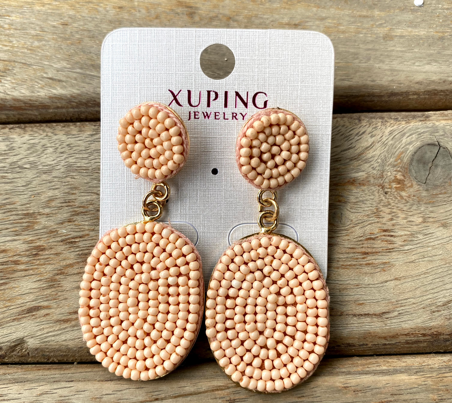 Oval beaded Earrings