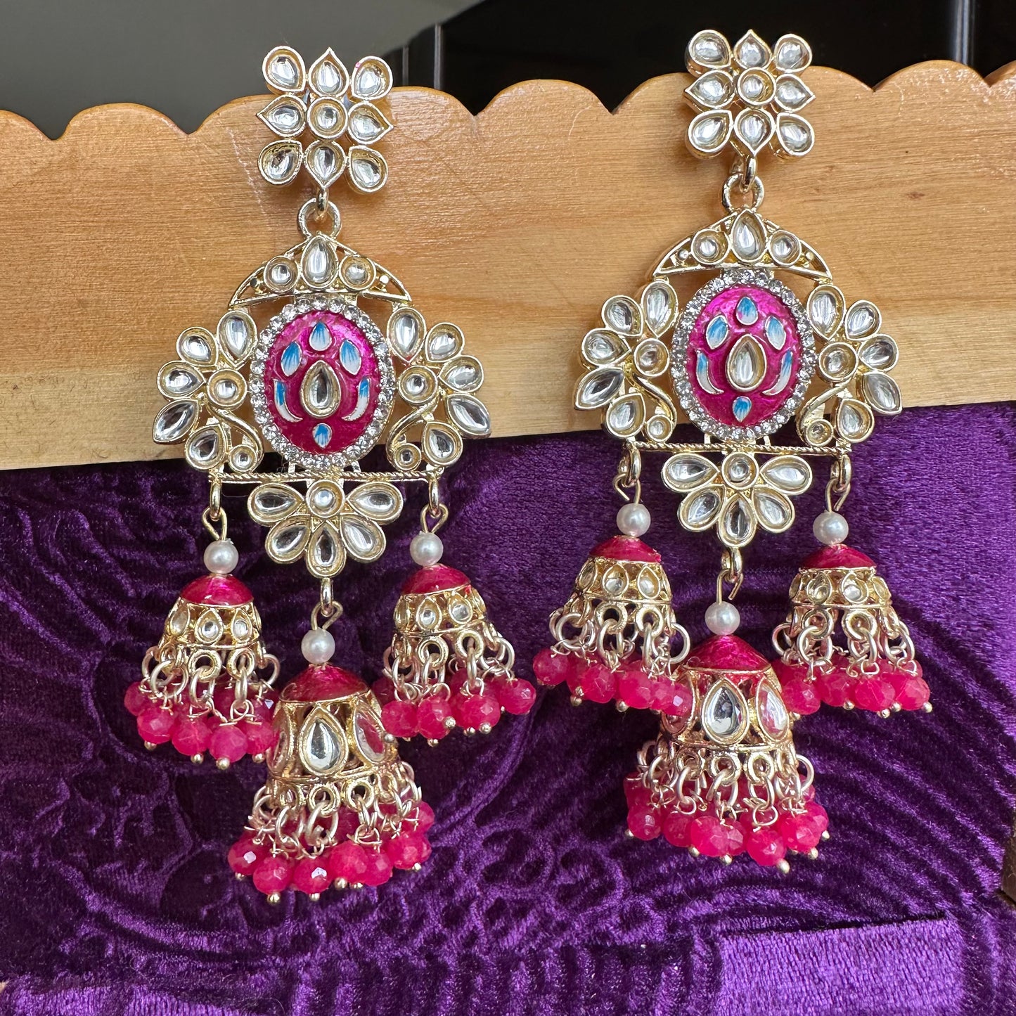 Lotus AD Jhumkas